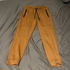 Tan American eagle sweatpants